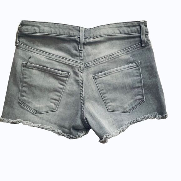 Mossimo Gray Washed High Rise Denim Stretch Shorts Size 26 - Picture 3 of 5